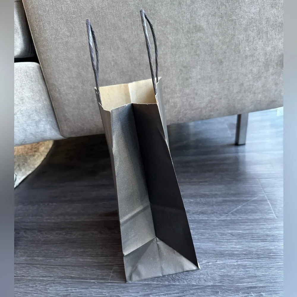 Black Gift Bags Paper Bags Set of 12 small medium New